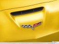 Chevrolet Corvette logo zoom wallpaper