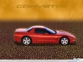 Chevrolet Corvette red side view wallpaper