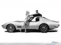 Chevrolet wallpapers: Chevrolet History woman and car  wallpaper