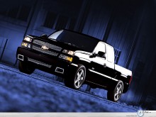 Chevrolet Silverado black wallpaper