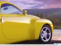 Chevrolet Ssr wallpapers: Chevrolet Ssr yellow front wheel  wallpaper