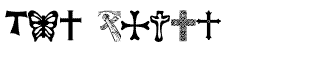 Decorative misc fonts: Christian Crosses