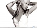 Christina Aguilera wallpapers: Christina Aguilera black and white wallpaper