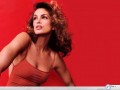 Cindy Crawford wallpapers: Cindy Crawford red wallpaper
