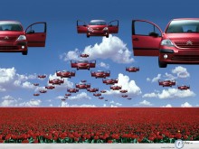 Citroen C3 flying cars wallpaper