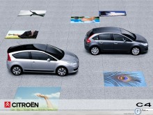 Citroen C4 two cars wallpaper
