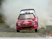 Citroen Sport dusty road wallpaper