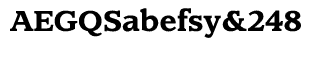 Serif fonts C-D: Claremont Bold