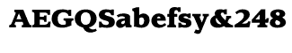 Serif fonts C-D: Claremont Extra Bold