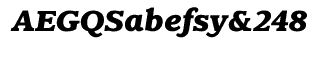 Serif fonts C-D: Claremont Extra Bold Italic