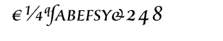 Classica fonts: Classica Expert Normal Italic