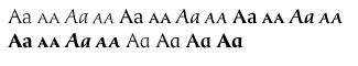 Serif fonts C-D: Classica Volume