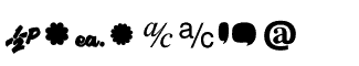 Symbol fonts A-E: Commercial 1