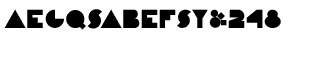 Symbol fonts A-E: Constructivist Block