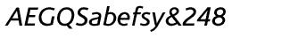 Sands Serif fonts A-D: Corisande Italic