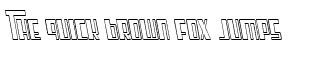 Futuristic fonts A-P: Cosmic Age Outline Italic