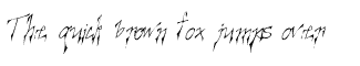 Handwriting misc fonts: Creepygirl Light Oblique