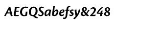 Sands Serif fonts A-D: Cronos Pro Bold Display Italic