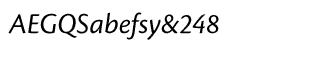 Sands Serif fonts A-D: Cronos Pro Italic