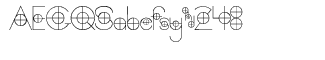 Symbol fonts E-X: Crosshair