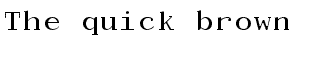 Serif misc fonts: Dactylographe