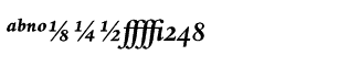 Serif fonts D-G: Dante Bold Italic Expert