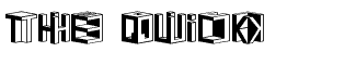 3D misc fonts: DDD Cubic