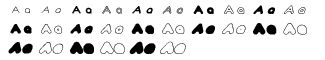 Symbol fonts A-E: DeepFried 1-7 Volume
