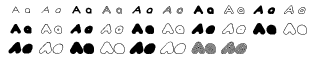 Symbol fonts A-E: DeepFried Volume