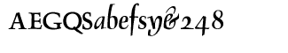 Serif fonts D-G: Delphin No2 Normal