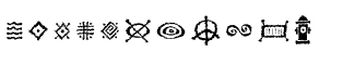 Symbol fonts A-E: DF Mo' Funky Fresh Symbols