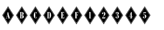 Symbol fonts: Diamond Bodoni