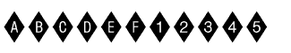 Symbol fonts: Diamond Negative