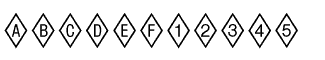 Symbol fonts A-E: Diamond Positive
