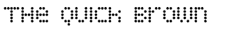 Stenciled fonts: Display Dots