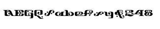 Symbol fonts A-E: Django Bold