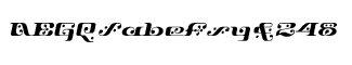 Symbol fonts A-E: Django Oblique