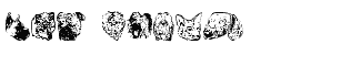 Symbol misc fonts: Doggy Print AOE