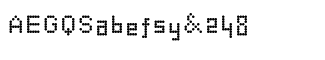 Symbol fonts A-E: Dotto Alphabet