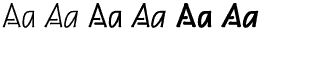 Retro fonts A-M: Eaglefeather Informal Volume