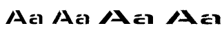 Serif fonts D-G: EF Advera Stencil Volume