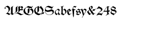 Serif fonts D-G: EF Alte Schwabacher Regular