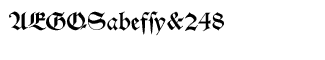 Serif fonts D-G: EF Alte Schwabacher Regular Dfr