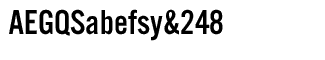 Serif fonts D-G: EF Alternate Gothic No. Three