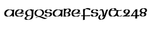Serif fonts D-G: EF American Uncial Regular