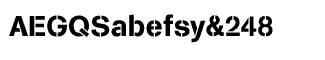 Serif fonts D-G: EF Arston Stencil Regular