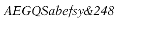 Serif fonts D-G: EF Aster Regular Italic