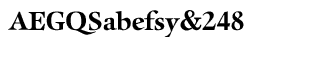Serif fonts D-G: EF Aurelia Bold