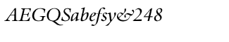 Serif fonts D-G: EF Aurelia Book Italic