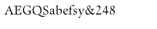 Serif fonts D-G: EF Aurelia Light